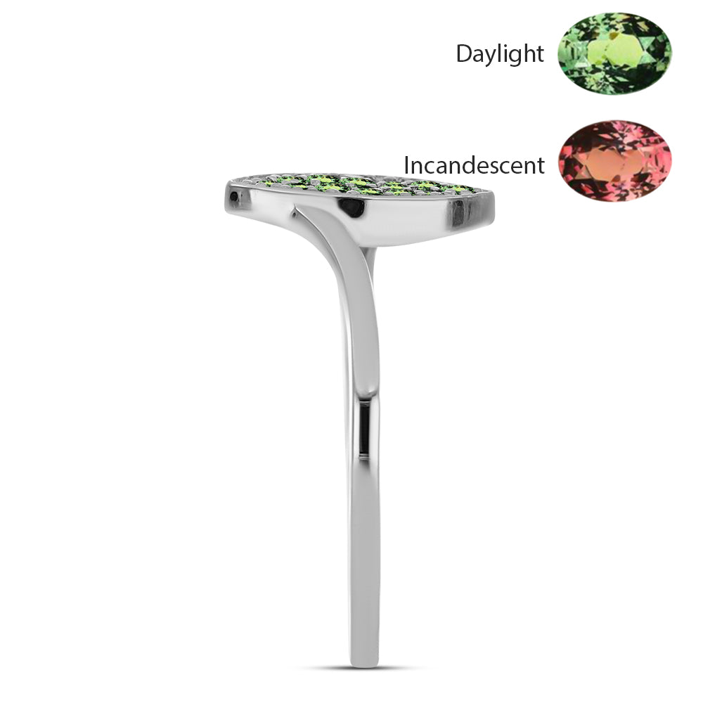 Ezüst Gyűrű Természetes Alexandrittal