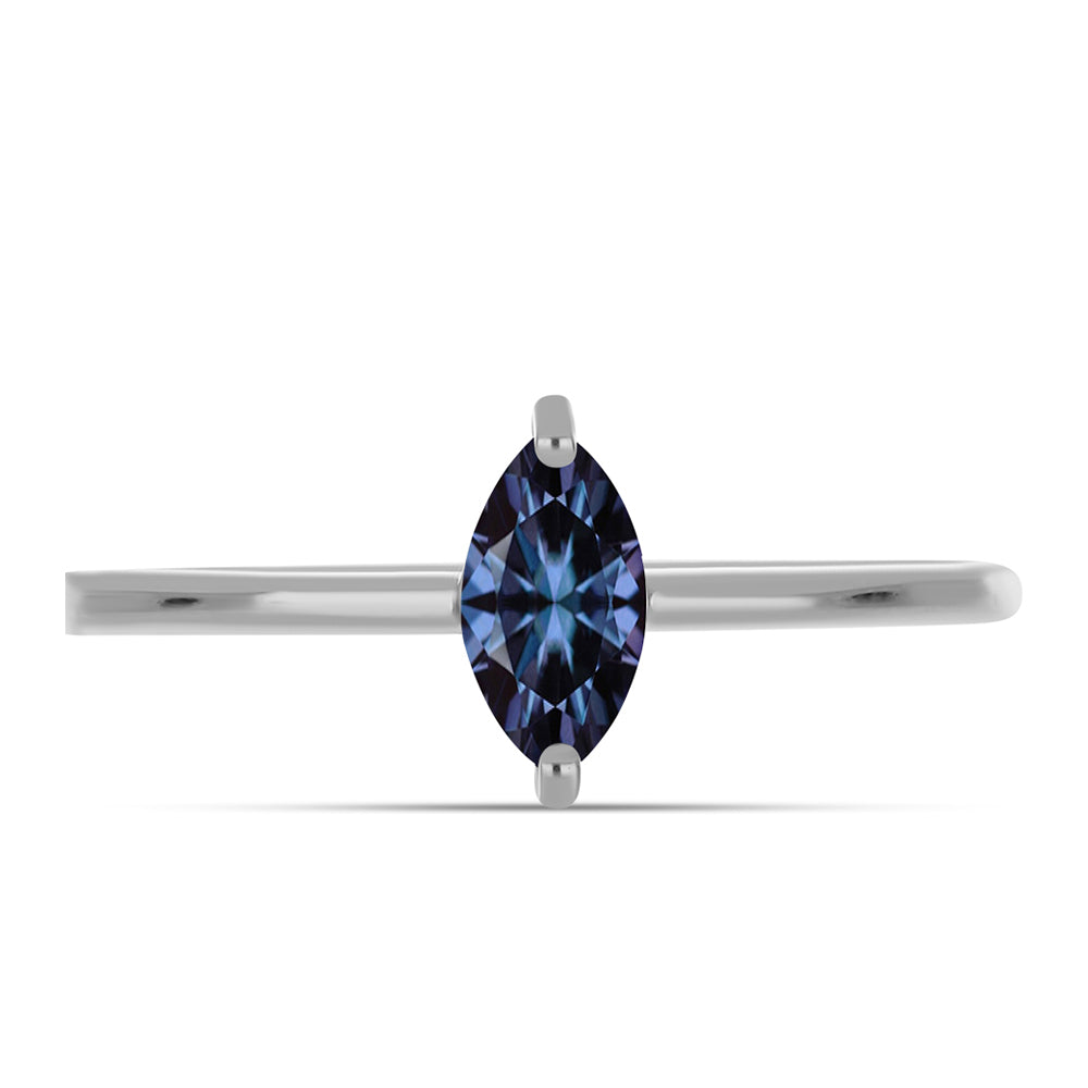 Ezüst Gyűrű "Császár Lila" Moissanite-tel 1 