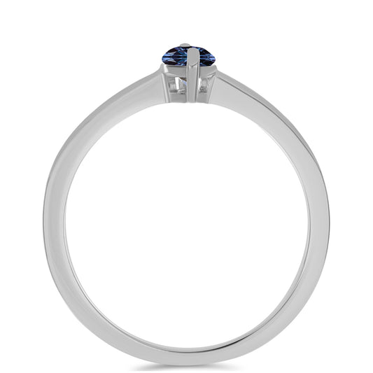 Ezüst Gyűrű "Császár Lila" Moissanite-tel