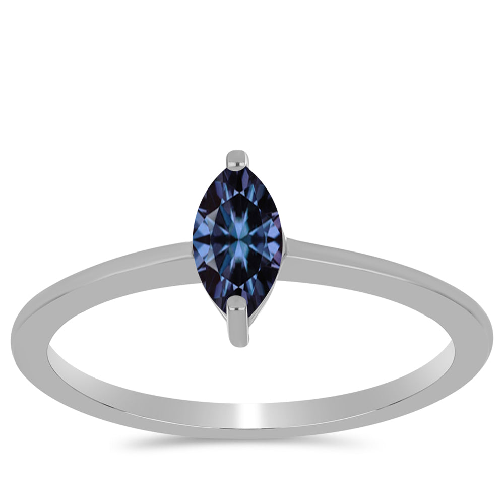 Ezüst Gyűrű "Császár Lila" Moissanite-tel 3 