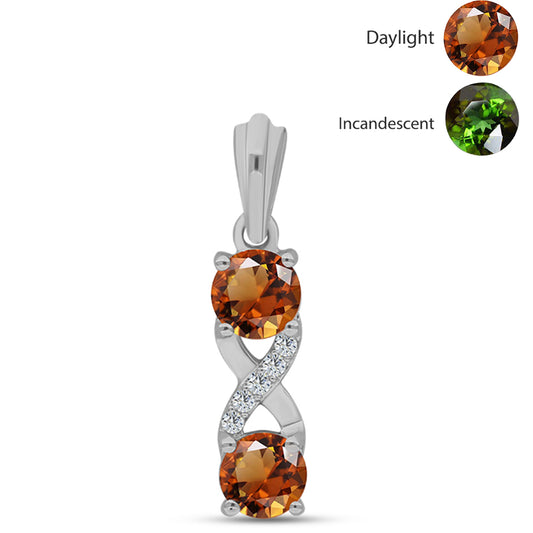 Ezüst Medál Minősített laboratóriumban előállított Anatóliai Zultanit-tal és Fehér Topázzal