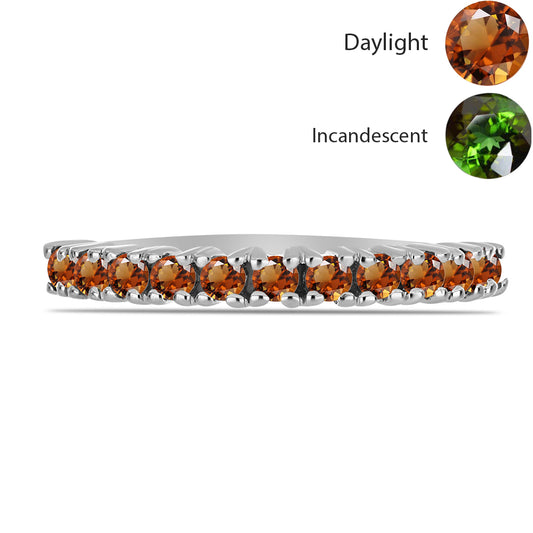 Ezüst Gyűrű Minősített laboratóriumban előállított Anatóliai Zultanit-tal