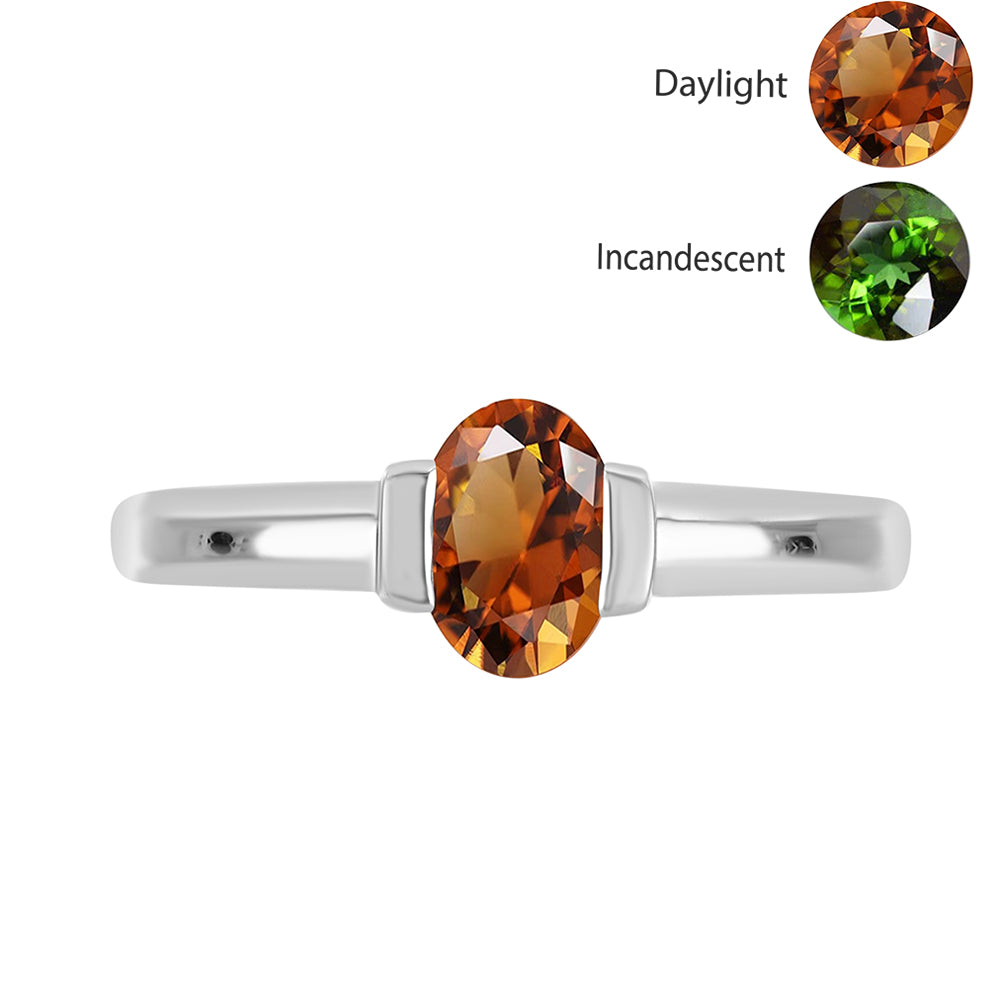 Ezüst Gyűrű Minősített laboratóriumban előállított Anatóliai Zultanit-tal 1 