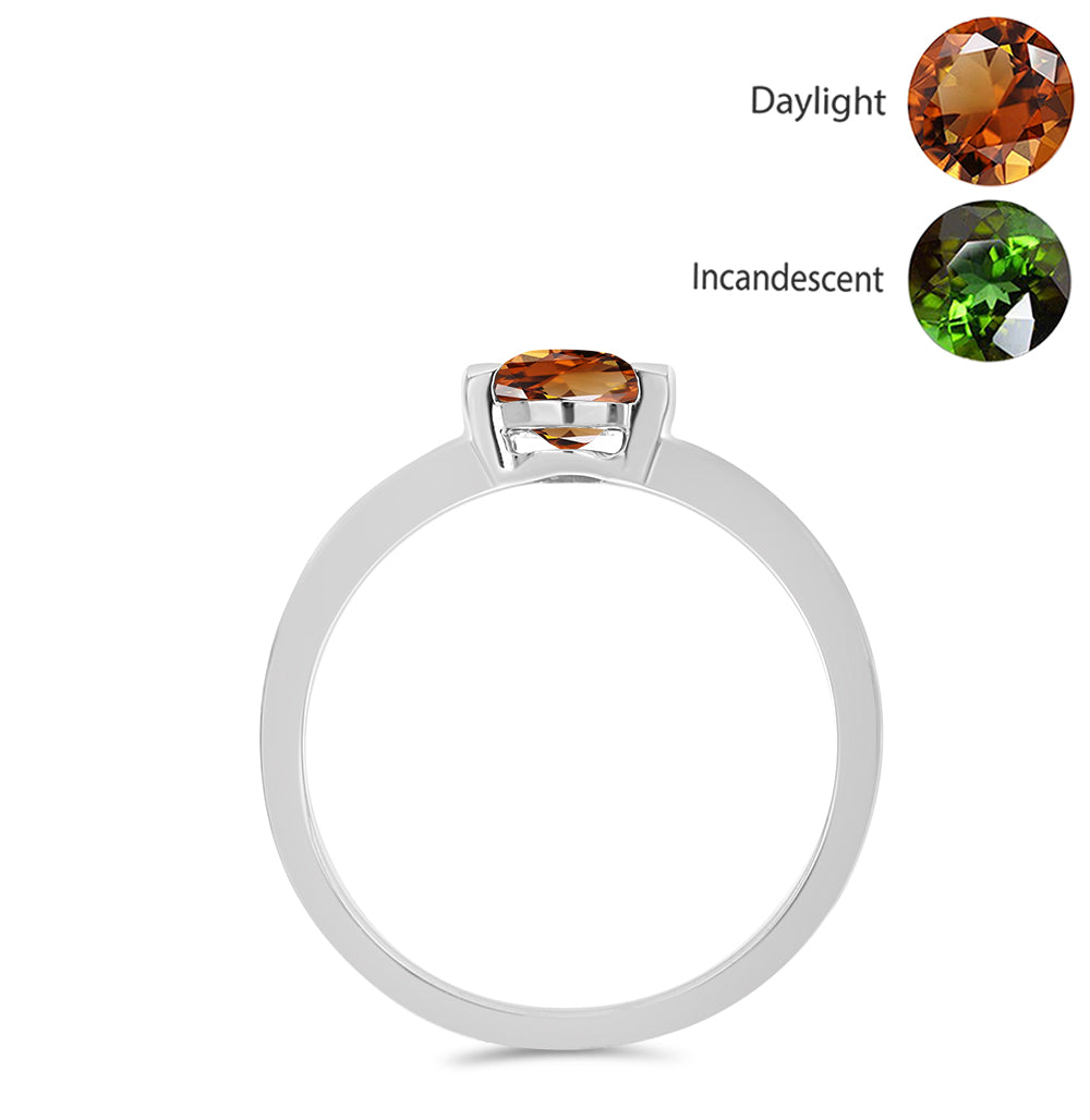 Ezüst Gyűrű Minősített laboratóriumban előállított Anatóliai Zultanit-tal 2 