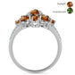 Ezüst Gyűrű Minősített laboratóriumban előállított Anatóliai Zultanit-tal és Fehér Topázzal