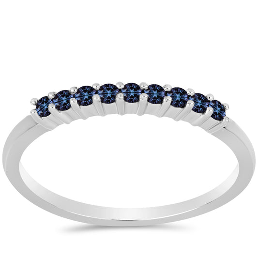 Ezüst Gyűrű "Császár Lila" Moissanite-tel