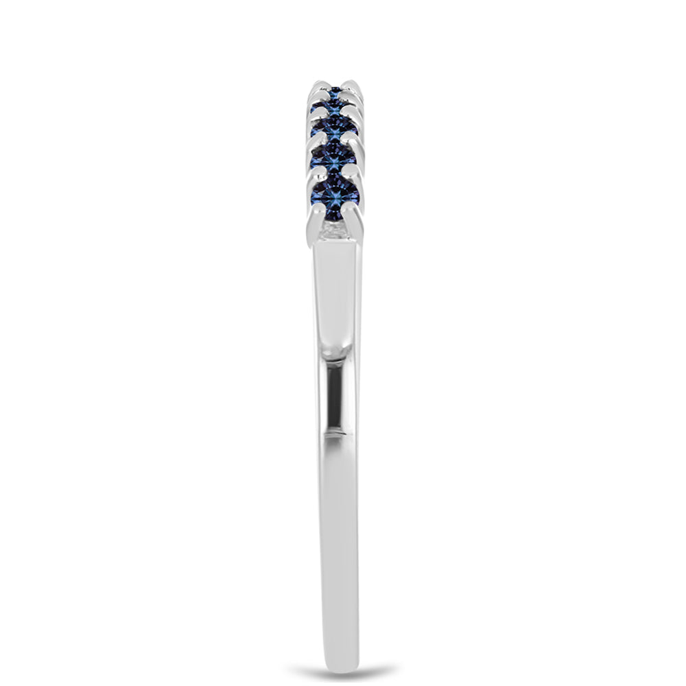 Ezüst Gyűrű "Császár Lila" Moissanite-tel
