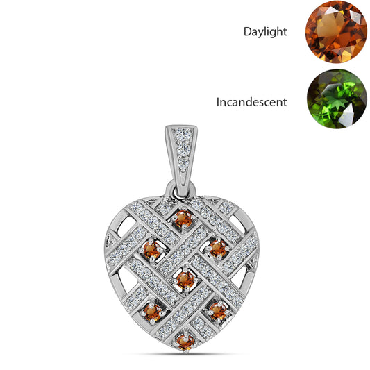 Ezüst Medál Minősített laboratóriumban előállított Anatóliai Zultanit-tal és Fehér Topázzal