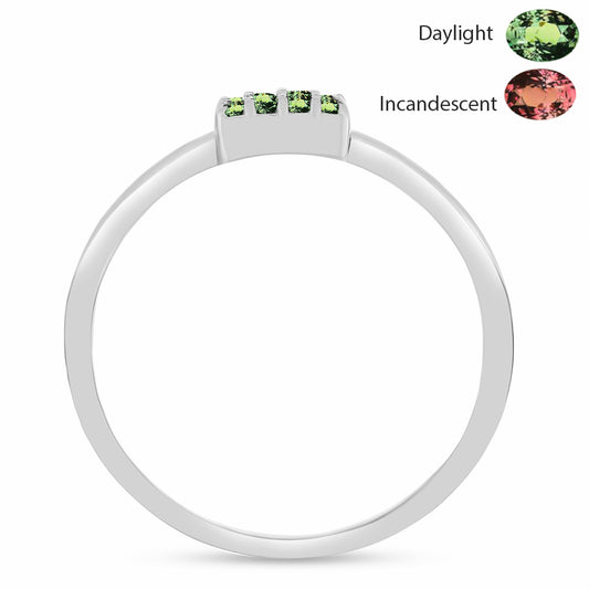 Ezüst Gyűrű Természetes Alexandrittal