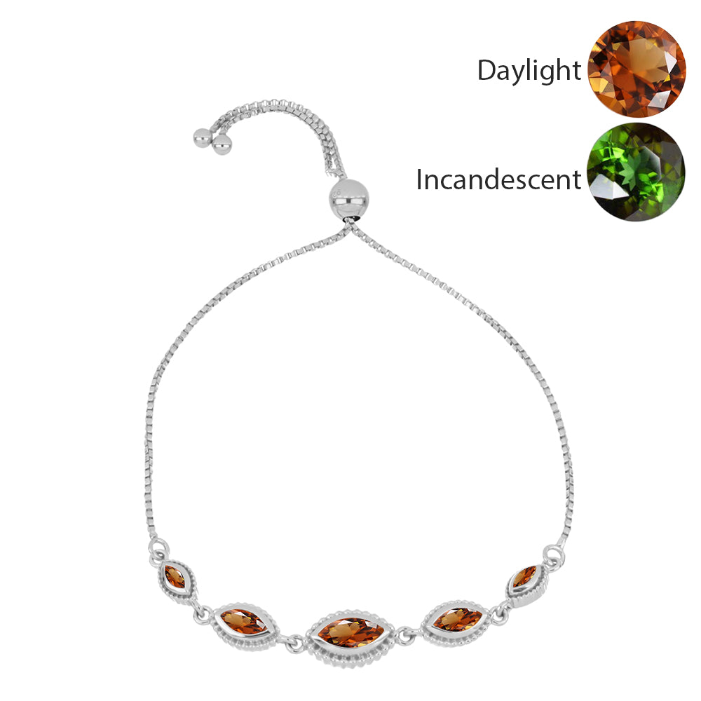 Ezüst Karkötő Minősített laboratóriumban előállított Anatóliai Zultanit-tal 1 