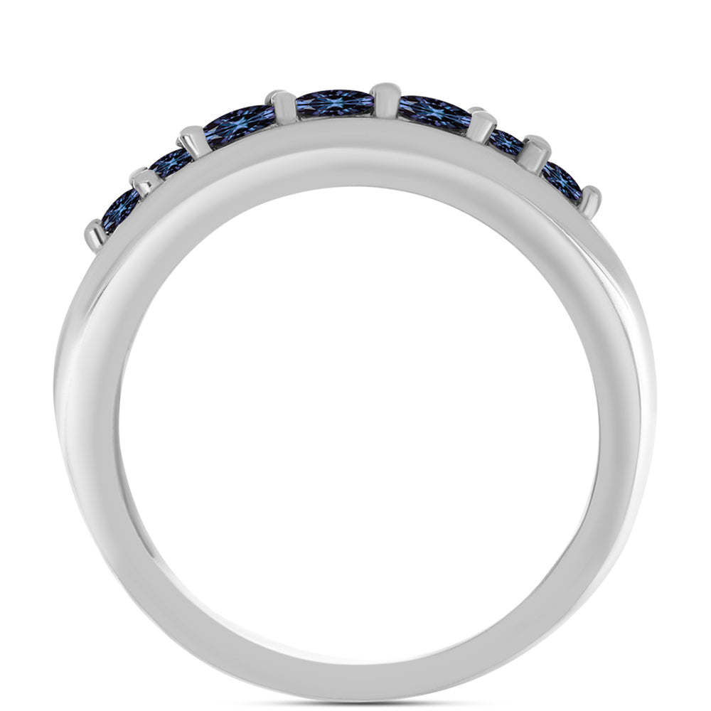 Ezüst Gyűrű "Császár Lila" Moissanite-tel 2 