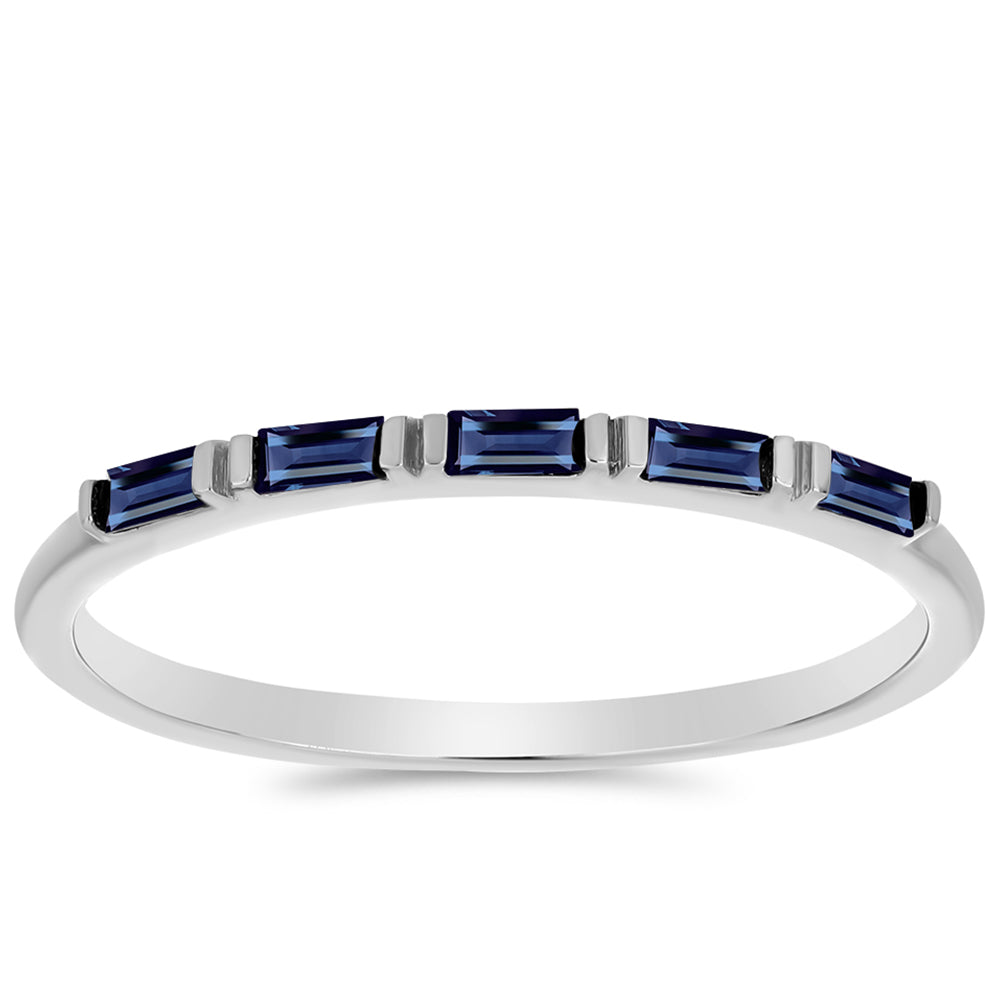 Ezüst Gyűrű "Császár Lila" Moissanite-tel