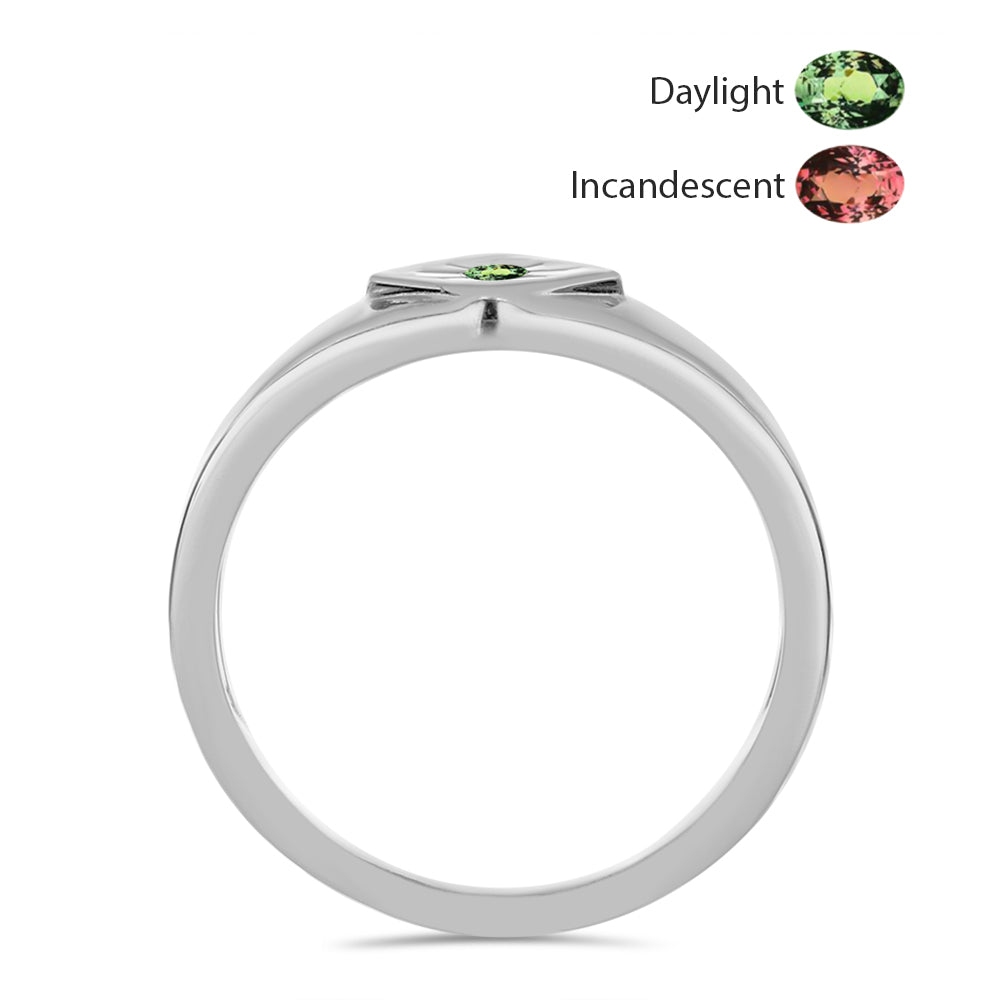 Ezüst Gyűrű Természetes Alexandrittal