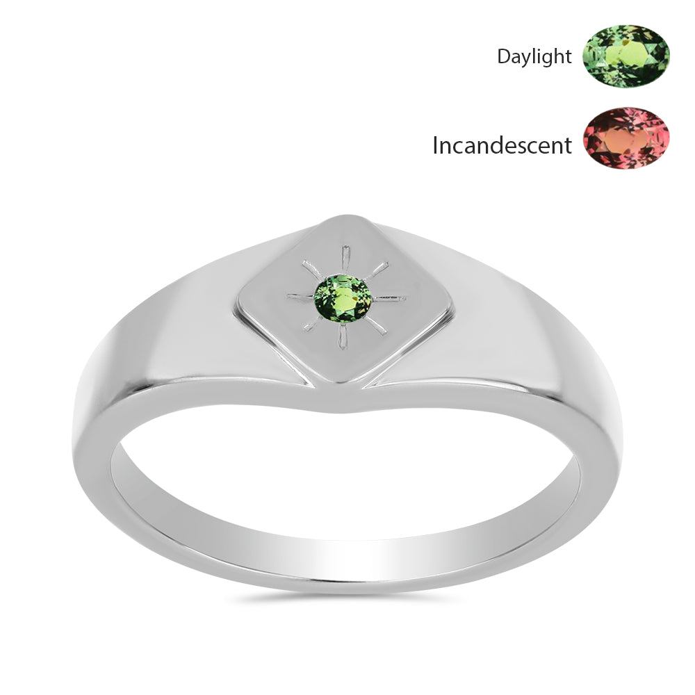 Ezüst Gyűrű Természetes Alexandrittal 1 