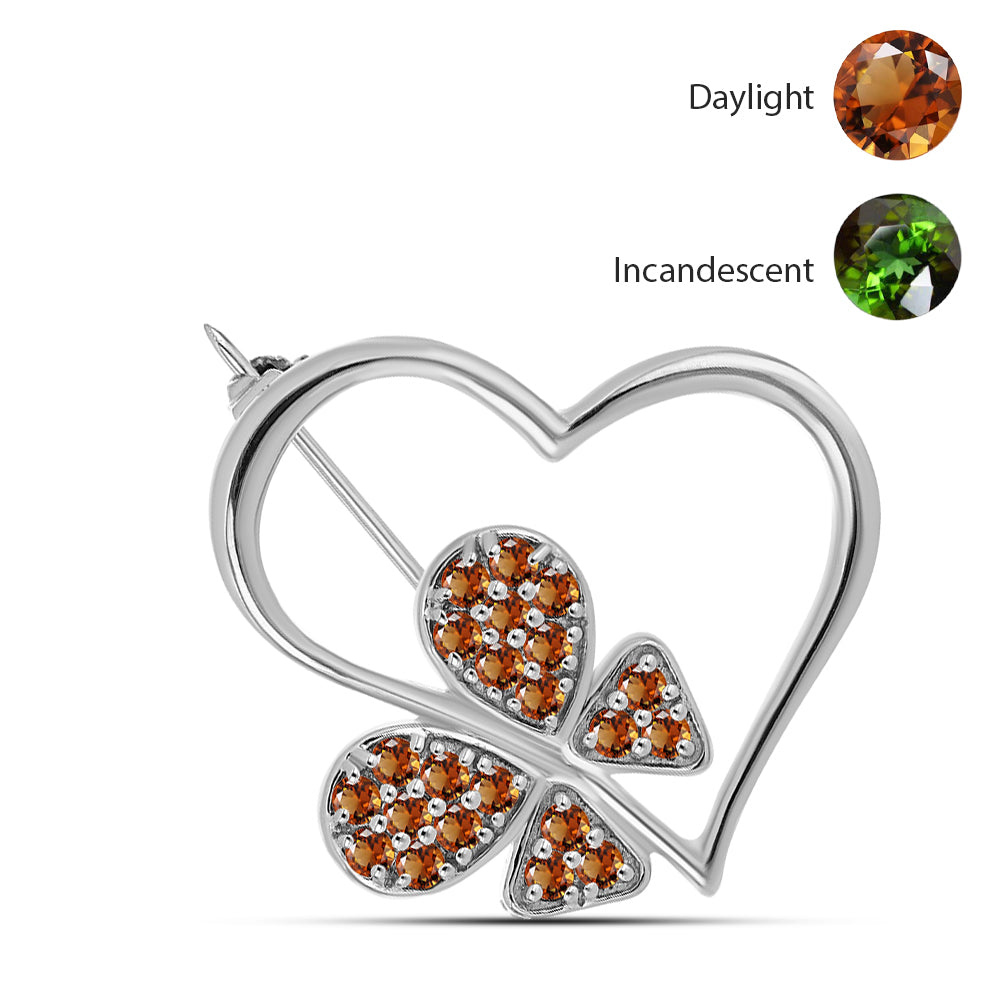 Ezüst Bross Minősített laboratóriumban előállított Anatóliai Zultanit-tal 1 