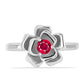 Ezüst Gyűrű Madagaszkári Rubinnal