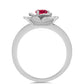 Ezüst Gyűrű Madagaszkári Rubinnal