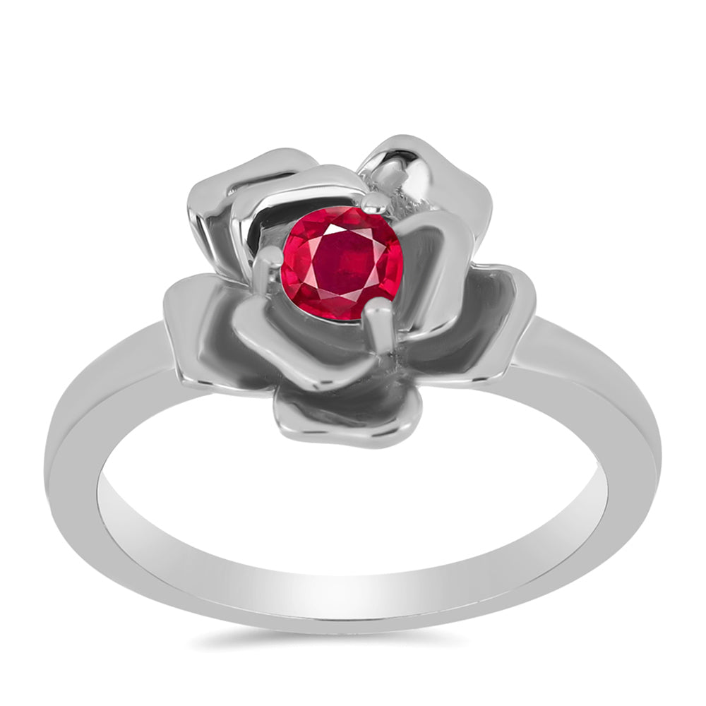 Ezüst Gyűrű Madagaszkári Rubinnal 3 