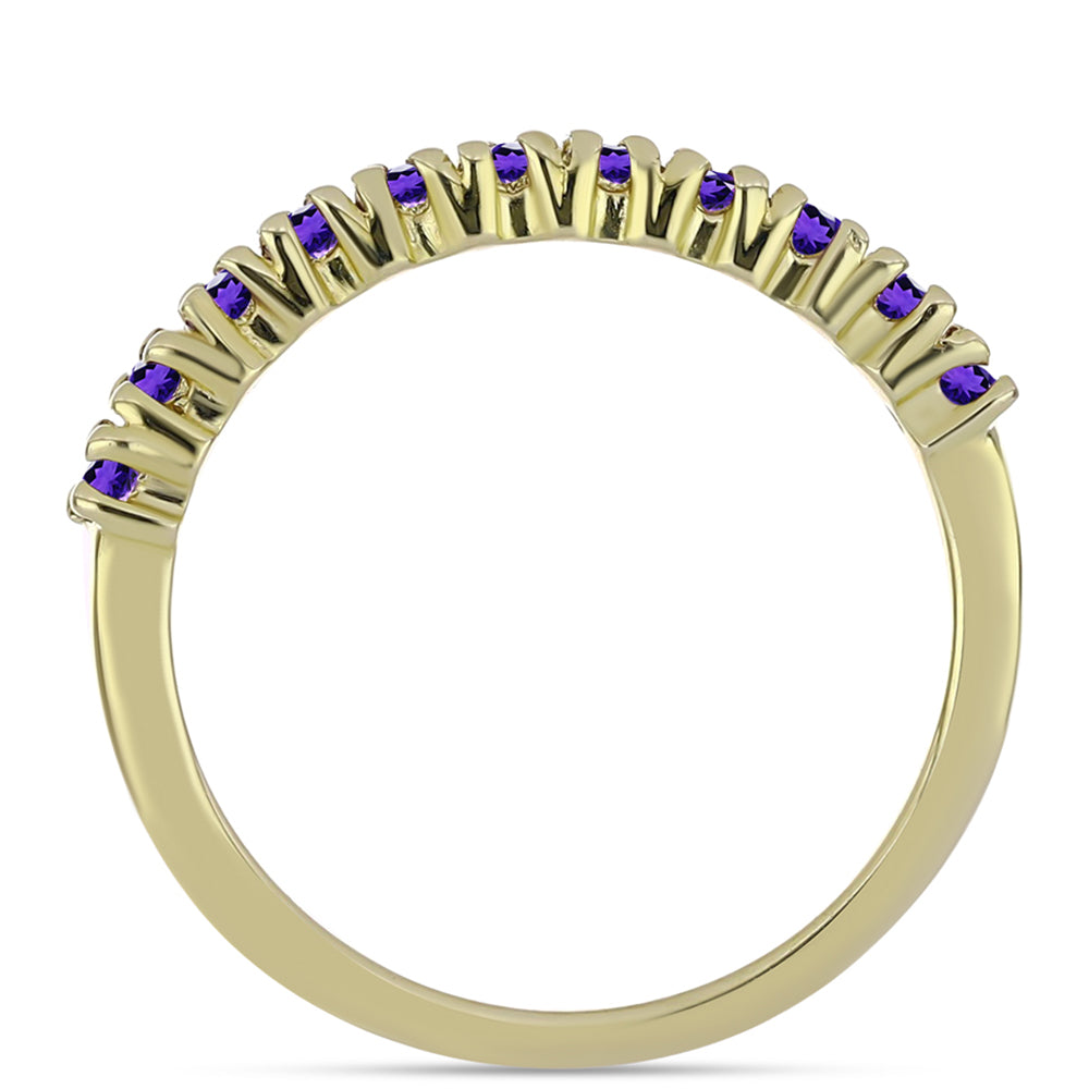 Arannyal Bevont Ezüst Gyűrű Marokkói Ametiszttel 3 