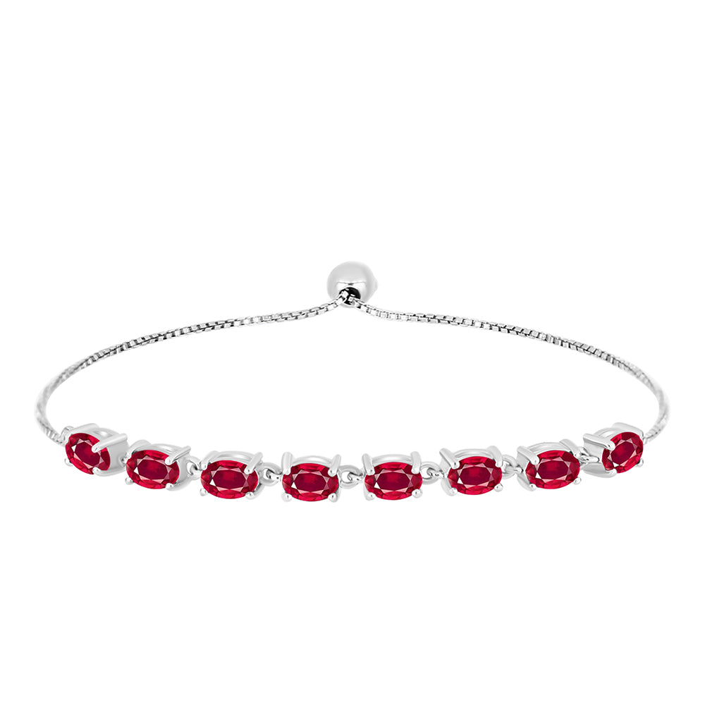 Ezüst Karkötő Madagaszkári Rubinnal 1 