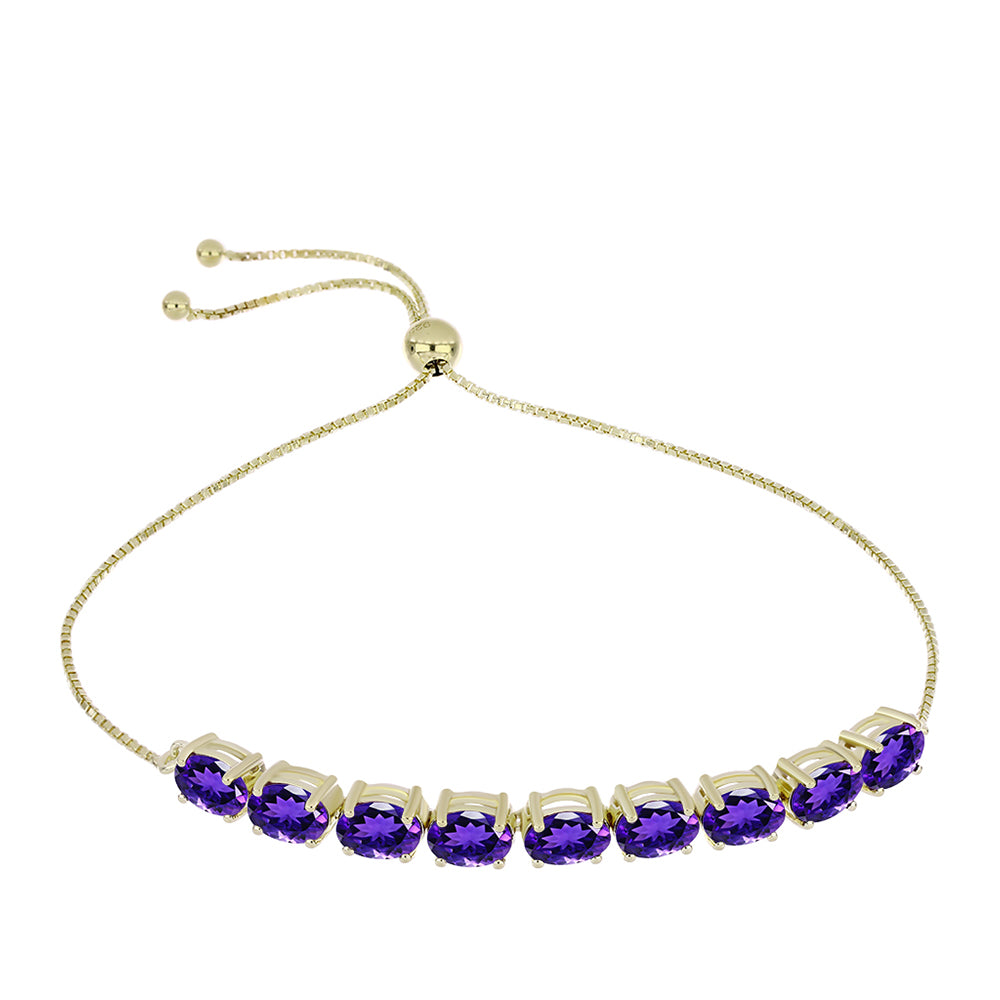 Arannyal Bevont Ezüst Karkötő Marokkói Ametiszttel 1 