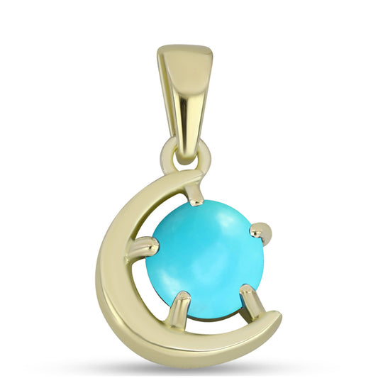 Arannyal Bevont Ezüst Medál Csipkerózsika Türkizzel