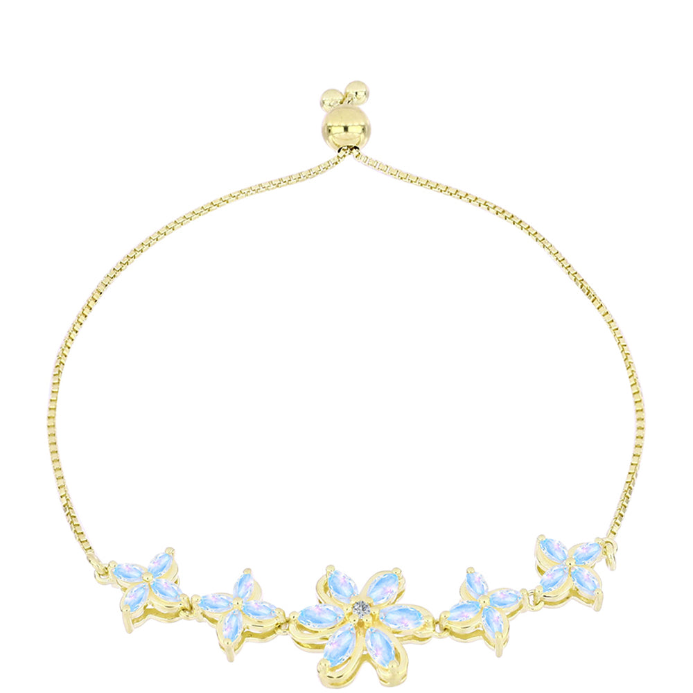 Arannyal Bevont Ezüst Karkötő Szivárvány Holdkővel 1 