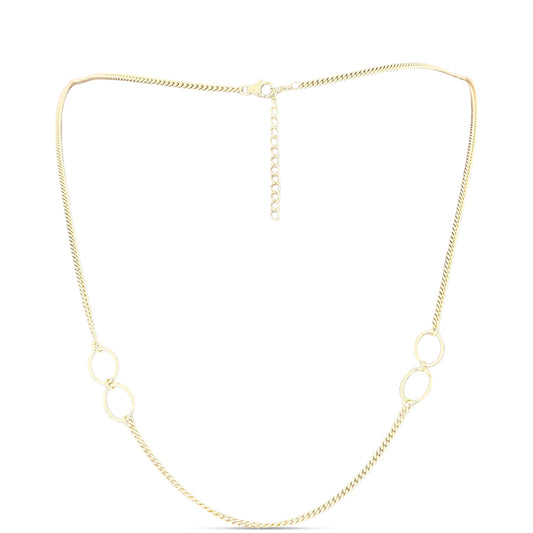 Arannyal Bevont Ezüst Lánc