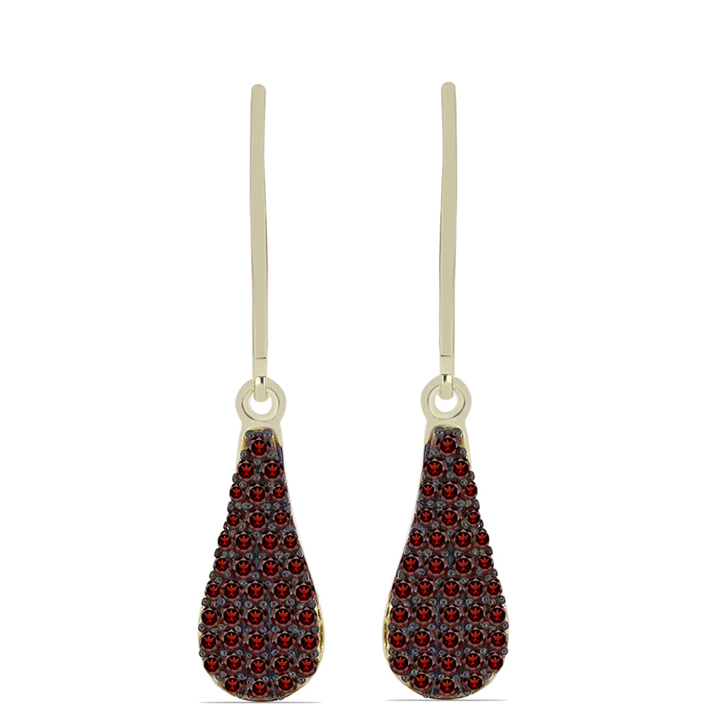 Arannyal Bevont Ezüst Fülbevaló Barton Gránáttal 1 