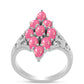 Ezüst Gyűrű Rózsaszínű Opállal