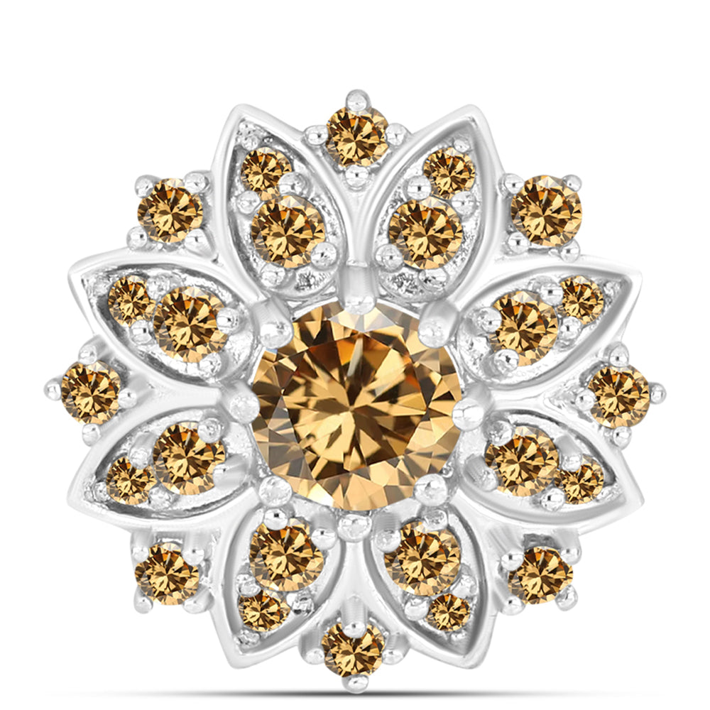 Ezüst Medál Pezsgő Moissanite-tal