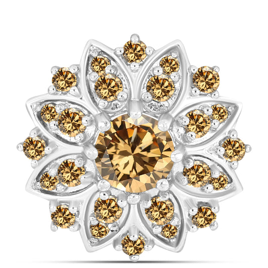 Ezüst Medál Pezsgő Moissanite-tal
