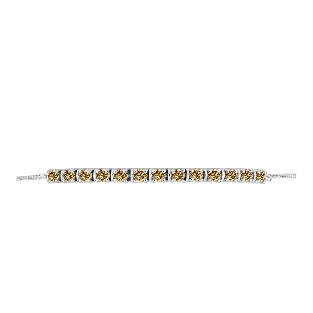 Ezüst Karkötő Pezsgő Moissanite-tal 2 