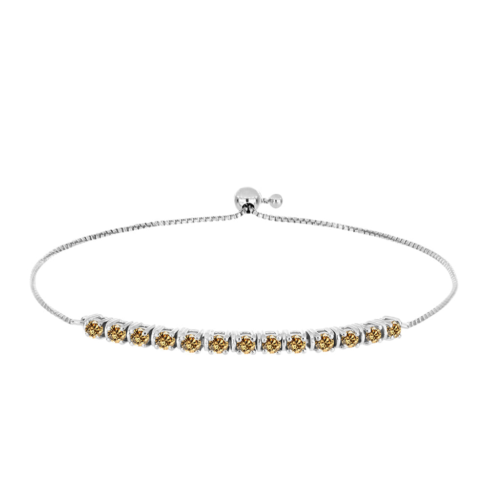 Ezüst Karkötő Pezsgő Moissanite-tal 1 