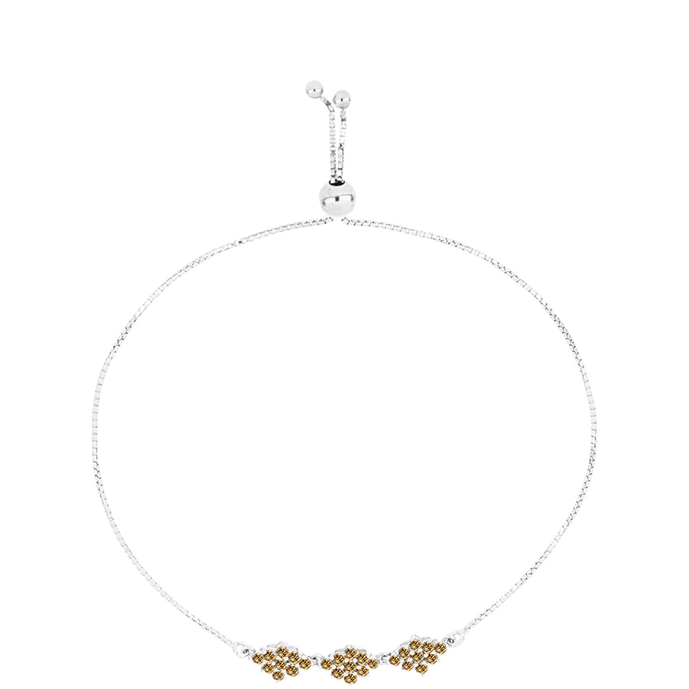 Ezüst Karkötő Pezsgő Moissanite-tal