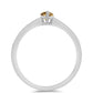 Ezüst Gyűrű Pezsgő Moissanite-tal