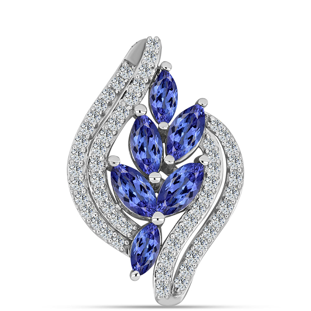 Ezüst Medál "AAA" Osztályú Tanzanittal