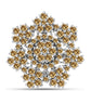 Ezüst Bross Pezsgő Moissanite-tal
