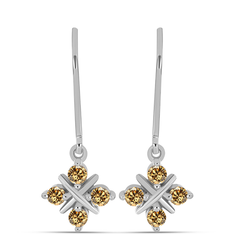 Ezüst Fülbevaló Pezsgő Moissanite-tal 1 