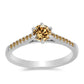Ezüst Gyűrű Pezsgő Moissanite-tal