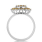 Ezüst Gyűrű Pezsgő Moissanite-tal