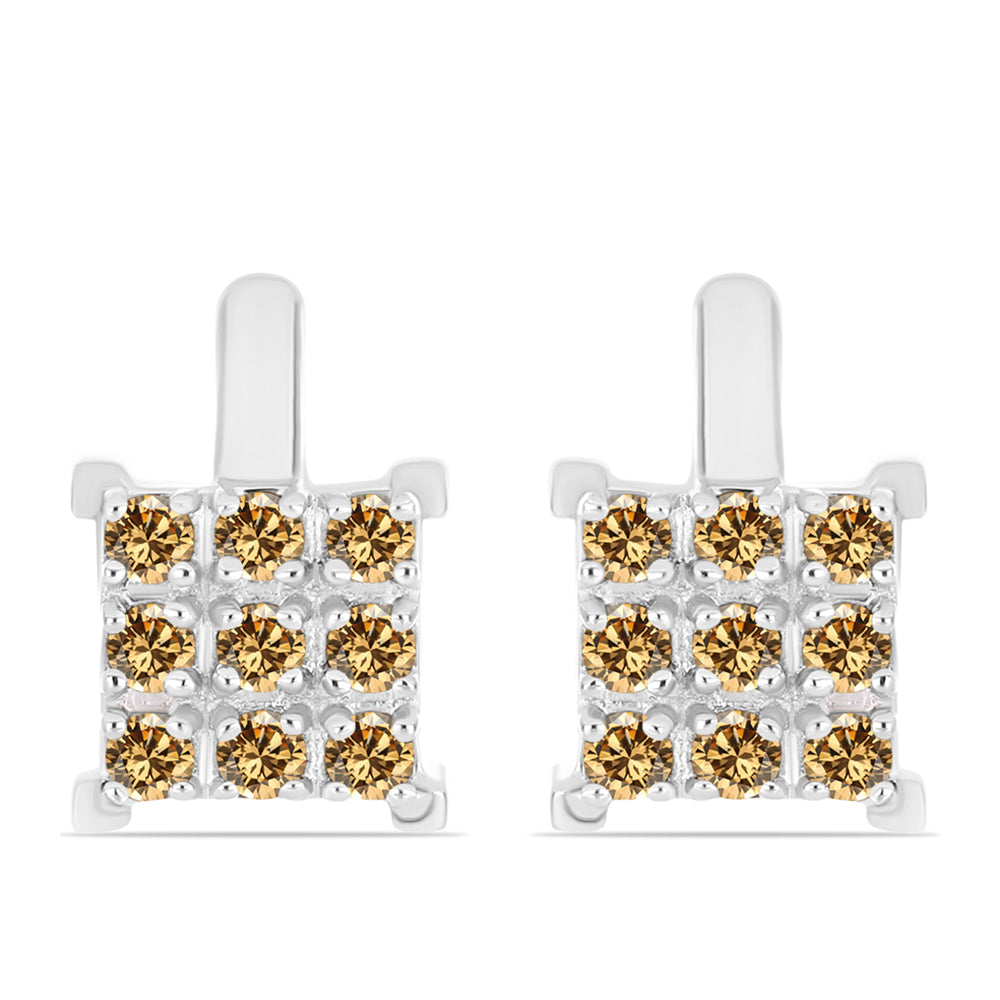 Ezüst Fülbevaló Pezsgő Moissanite-tal 1 