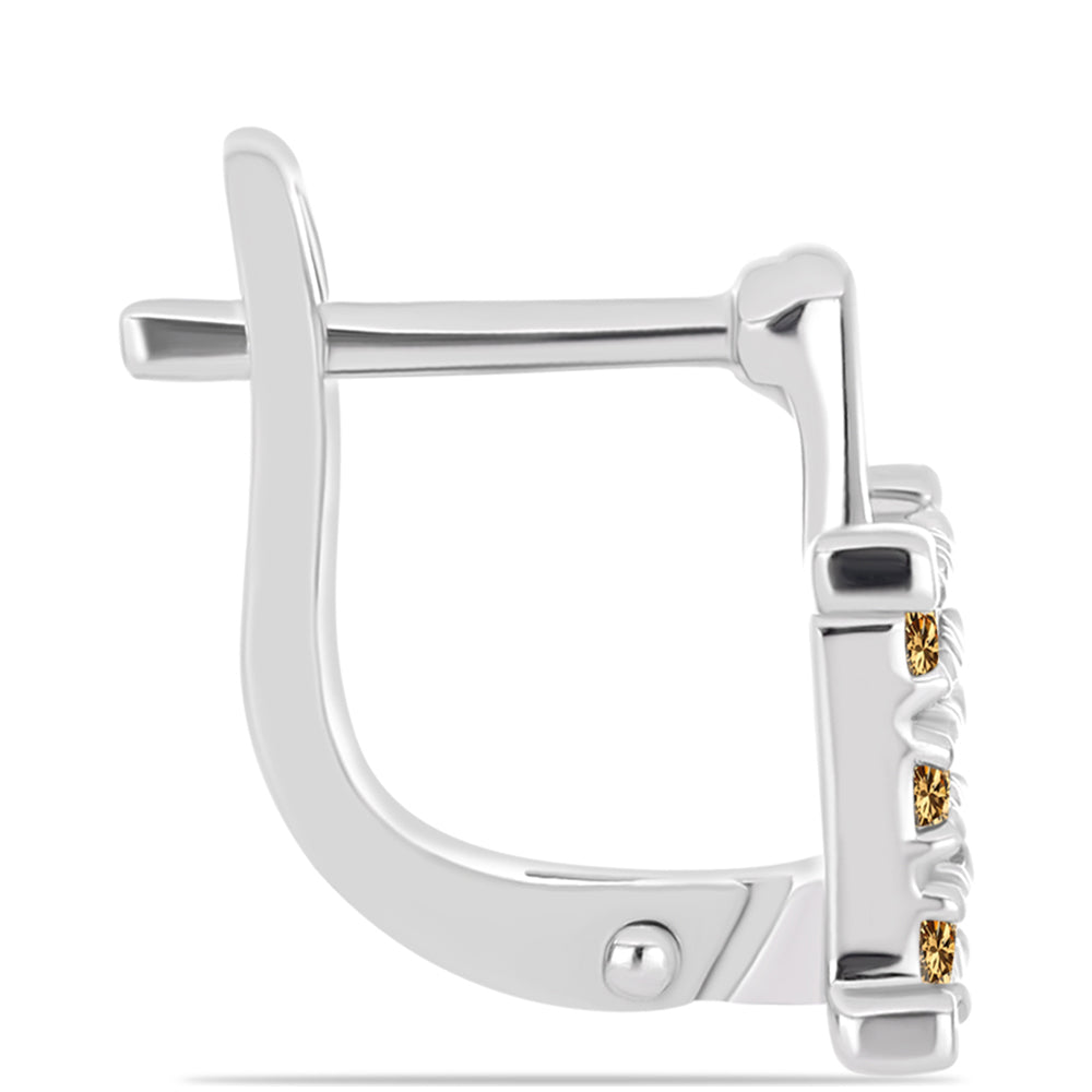 Ezüst Fülbevaló Pezsgő Moissanite-tal 2 