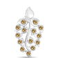 Ezüst Medál Pezsgő Moissanite-tal