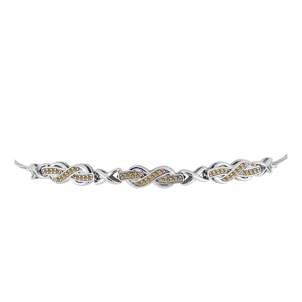 Ezüst Karkötő Pezsgő Moissanite-tal 2 