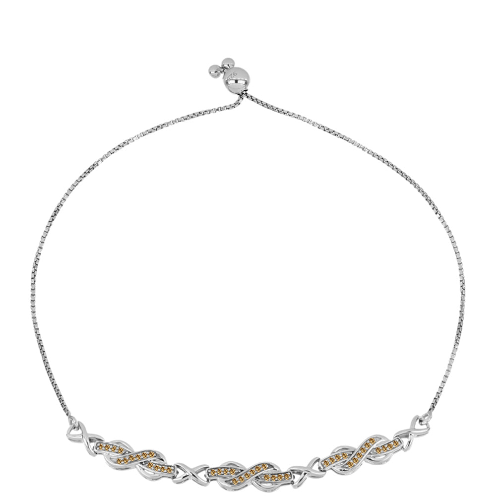 Ezüst Karkötő Pezsgő Moissanite-tal 1 