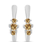 Ezüst Fülbevaló Pezsgő Moissanite-tal