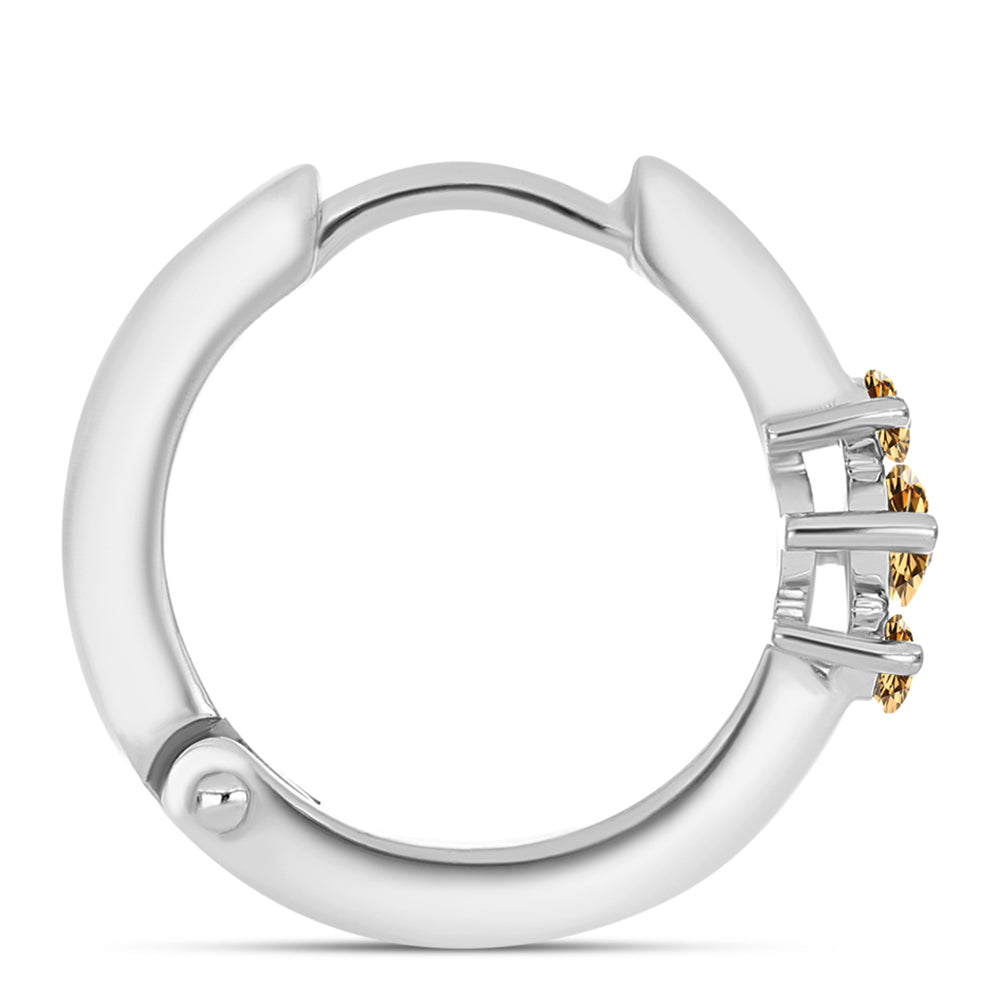 Ezüst Fülbevaló Pezsgő Moissanite-tal 2 