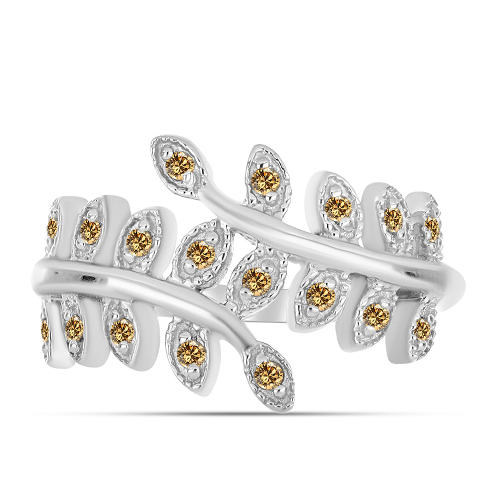 Ezüst Gyűrű Pezsgő Moissanite-tal 1 