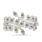 Ezüst Gyűrű Pezsgő Moissanite-tal
